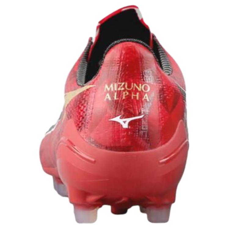 Mizuno AG Artificial Ground Synthetic Leather Breathable Soccer Shoes Men’s Red Black