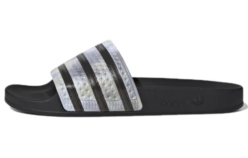 Adilette Adidas Originals Slide 'Black Orbit Violet Tie Dye'