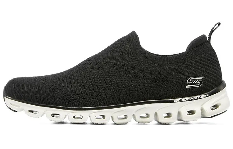 Skechers Glide Step Casual Shoes Women's Low Top Black/White