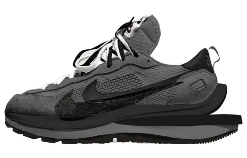 Nike VaporWaffle Cushioning Slip Resistant Low top Casual Shoes Men's Black Gray