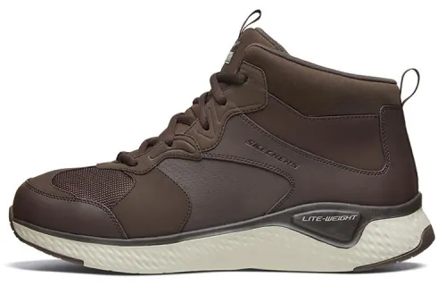 Skechers Go Walk Arch Fit Solar Fuse Comfortable Cushioning High top Casual Shoes Men's Chocolate