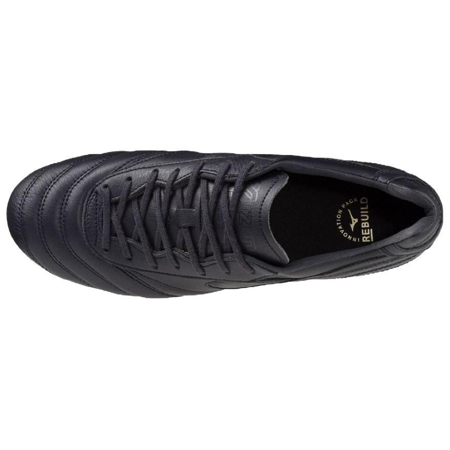 Mizuno MORELIA 2 Artificial Leather, Leather Slip Resistant Abrasion Resistant Soccer Shoes Unisex Black