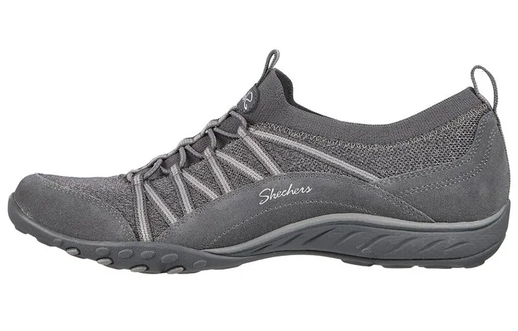 Skechers Relaxed Fit Casual Shoes Women's Low Top Dark Gray