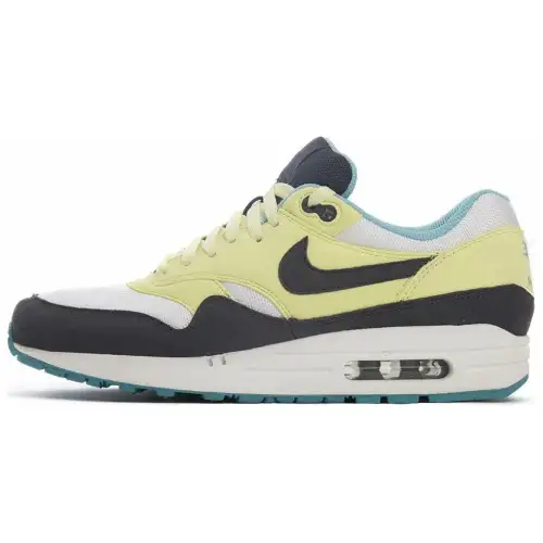 Nike Air Max 1 Comfortable Low top Casual Shoes Women's Yellow Black