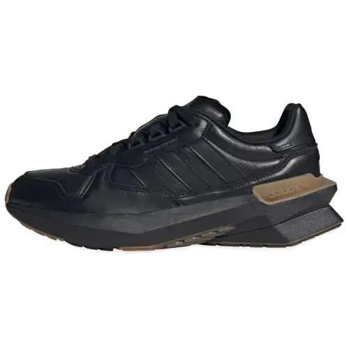 Adidas Originals Treziod Leather Slip Resistant Abrasion Resistant Low top Casual Shoes Unisex Black