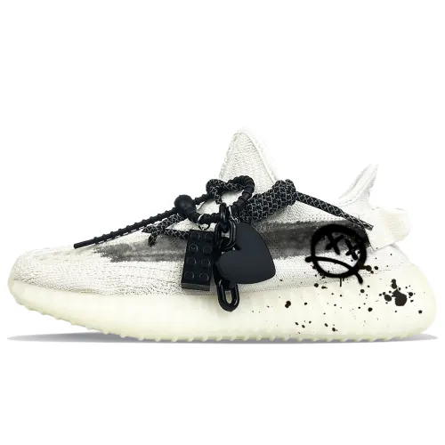 Adidas Originals Yeezy Boost 350 V2 Low top Casual Shoes Unisex Black White