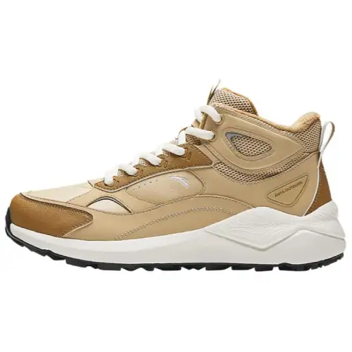 Anta Pedal Island Textile, Synthetic Leather Fleece Lined Comfortable Slip Resistant Abrasion Resistant High top