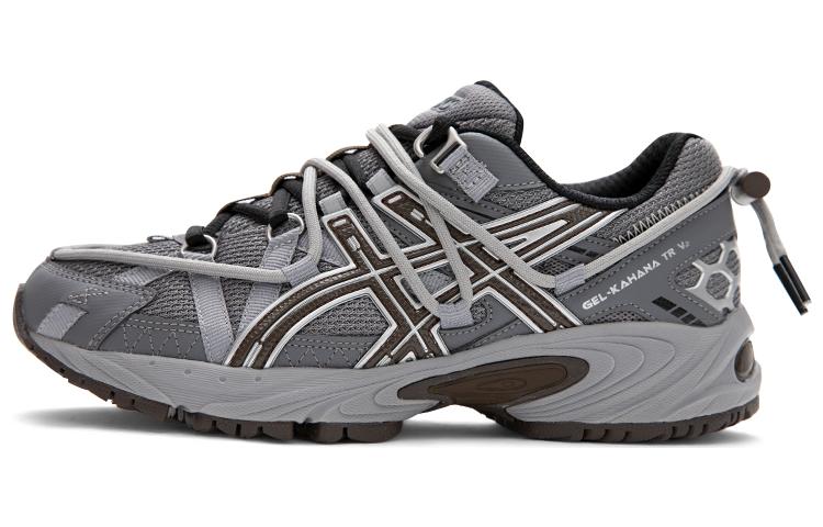 Asics Gel-Kahana TR V2 fabric synthetic leather sports low-cut lifestyle shoes for men and women, gray brown
