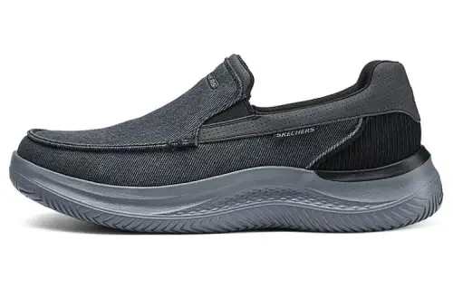 Skechers HASTING Mesh, Canvas, Textile, Synthetic Leather Cushioning Breathable Lightweight Low top Casual Shoes Men's