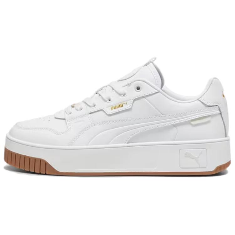 PUMA Carina Street Comfortable And Lightweight Abrasion Resistant Low top Casual Shoes Women's White Gold