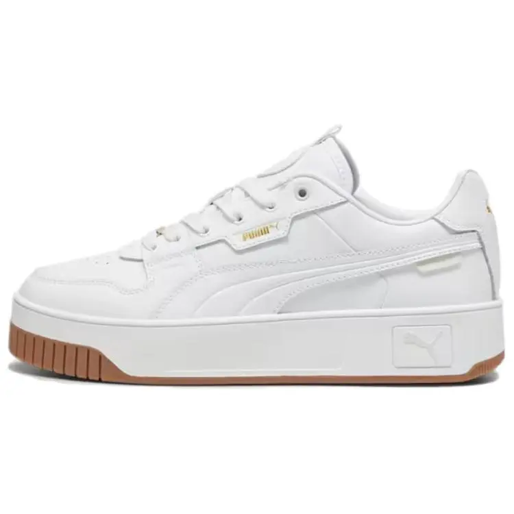 PUMA Carina Street Comfortable And Lightweight Abrasion Resistant Low top Casual Shoes Women's White Gold
