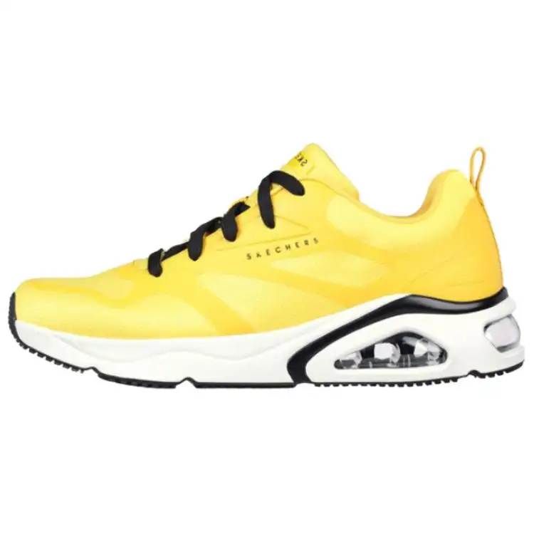 Skechers Tres Air Uno Revolution Airy Abrasion Resistant Breathable Low top Casual Shoes Men's Yellow