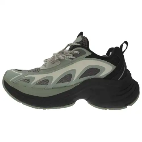 Anta Fuyao LT Slip Resistant, Abrasion Resistant, Height Increasing Low top Casual Shoes Men's Gray Cyan Black