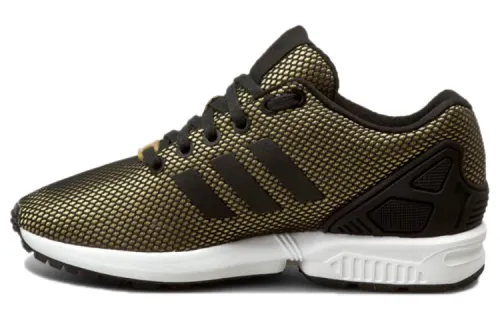 Adidas Originals ZX Flu Cushioning Slip Resistant Low top Casual Shoes Unisex Gold