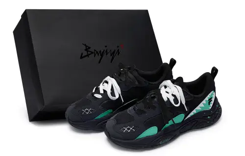 FILA Mesh Abrasion Resistant Breathable Abrasion Resistant Breathable Low top Casual Shoes Women's Black Green White