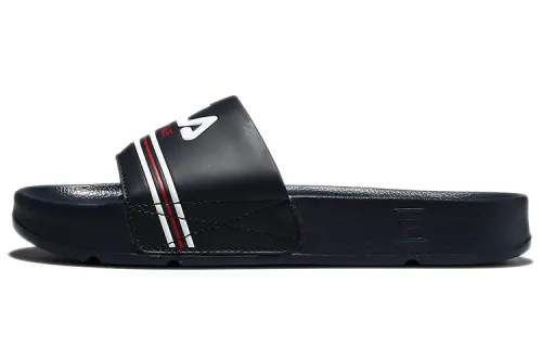 FILA Drifter Rubber Sole Slide Slippers Unisex Black Red