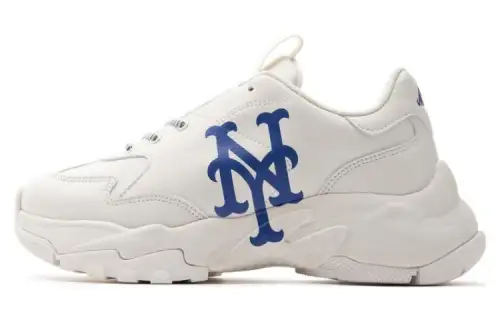 MLB Big Ball Chunky Slip Resistant Low top Casual Shoes Unisex Beige