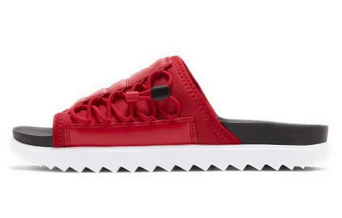 Nike Asuna Slide Minimalistic Shoe Black Red