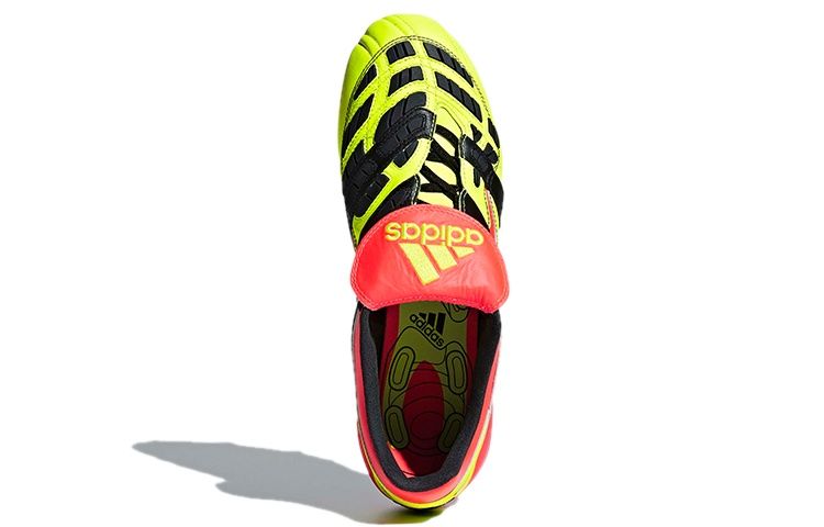 Мужские футбольные бутсы adidas Predator Accelerator FG (желтый / черный / красный) — Жёлтый / чёрный / красный — фото 5