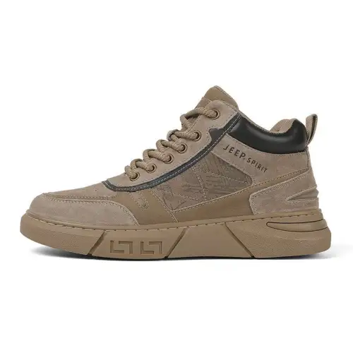 JEEP SPIRIT Mid top Casual Shoes Men's Natural Deer