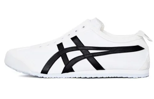 Onitsuka Tiger Mexico 66 Slip On Black And White