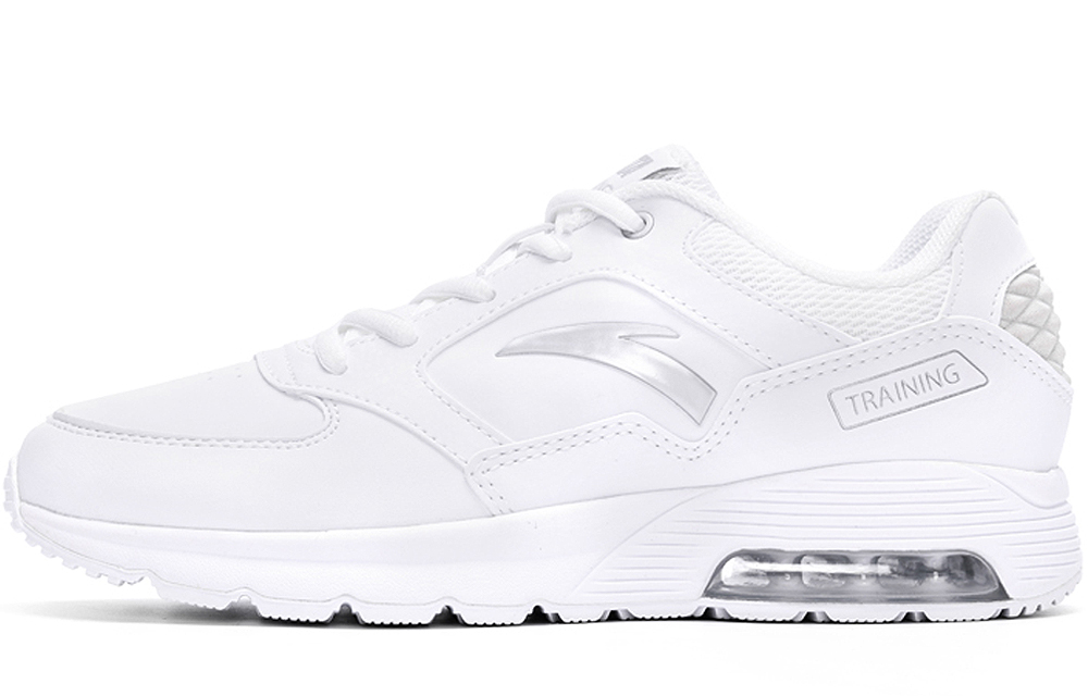 Anta Life Collection Cushioning Slip Resistant Abrasion Resistant Low top Sports Casual Shoes Women's White Gray