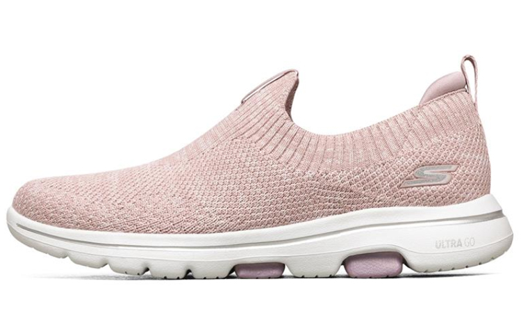 Skechers Skechers Go Walk 5 Mesh Artificial Leather Comfortable Low Top Life Casual Shoes Women's Dogwood Pink