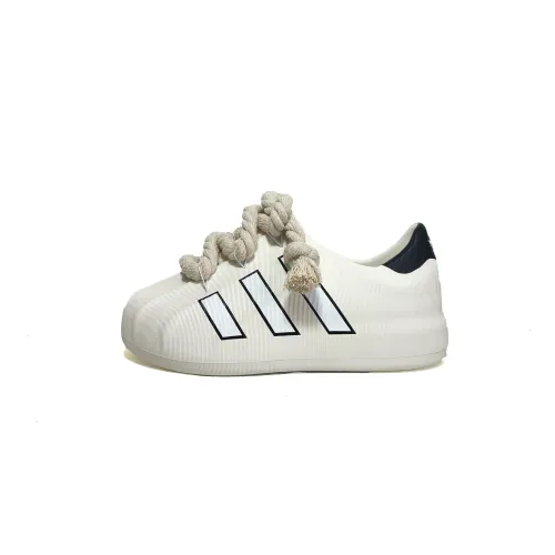 Adidas Originals AdiFOM Superstar Piano Plaid Lightweight Anti Slip Low top Casual Shoes Unisex Beige