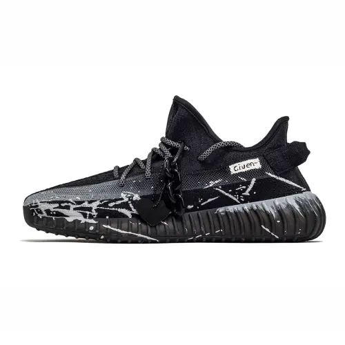 Adidas Originals Yeezy Boost 350 V2 Dream Core Cushioning Low top Casual Shoes Unisex Black Gray