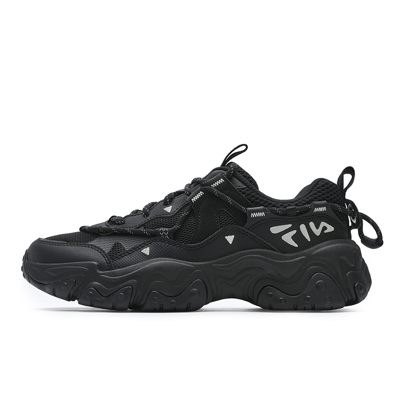 FILA FLUID 5 Cat Paw 5.0 Height Increasing Low top Casual Shoes Women's Black