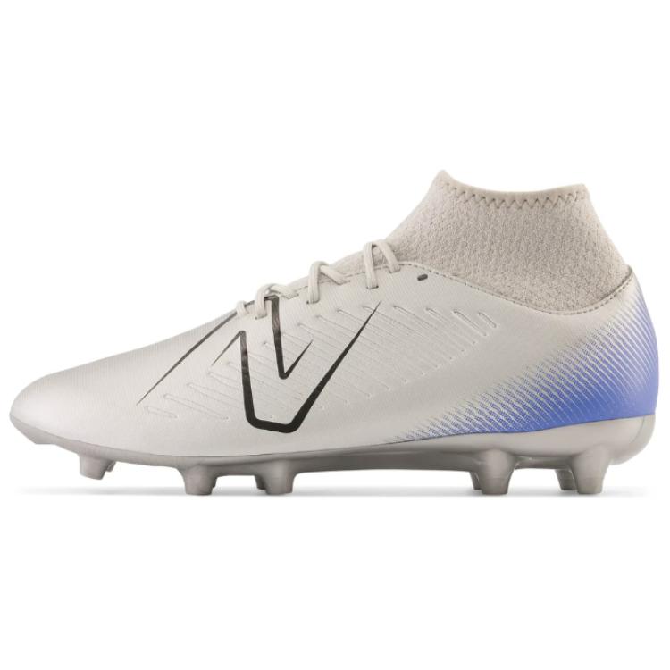 New Balance Tekela V4 FG Firm Ground Natural Grass Kangaroo Leather Soccer Shoes Silver Blue