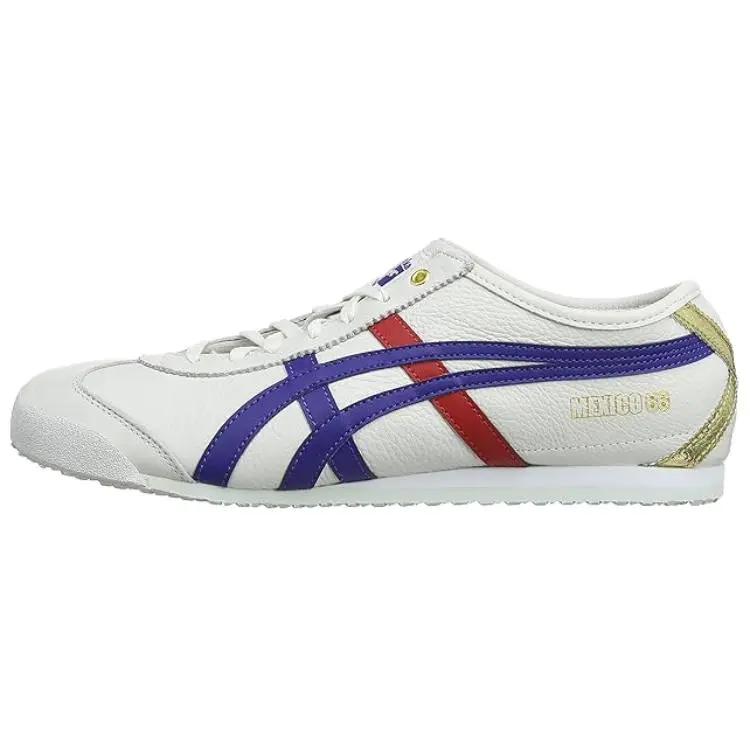 Onitsuka Tiger MEXICO 66 Abrasion Resistant Abrasion Resistant Low top Casual Shoes Unisex White Blue