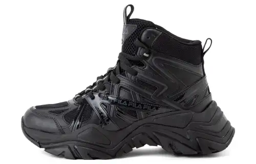FILA ELECTROVE 2 HIGH Abrasion Resistant High top Casual Shoes Unisex Black