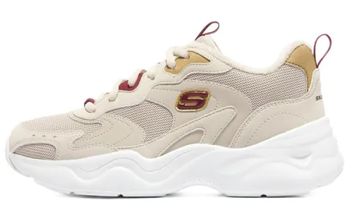 Skechers D'LITES AIRY 3.0 Textile, Leather Low top Casual Shoes Women's Ecru