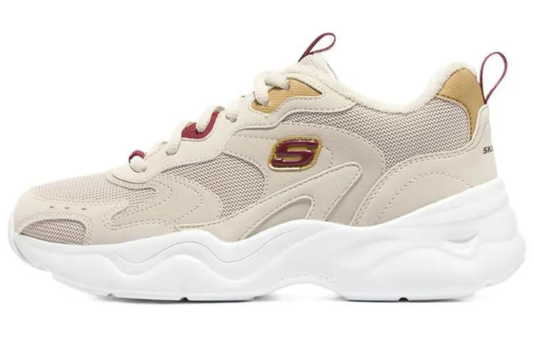 Skechers D'LITES AIRY 3.0 Textile, Leather Low top Casual Shoes Women's Ecru