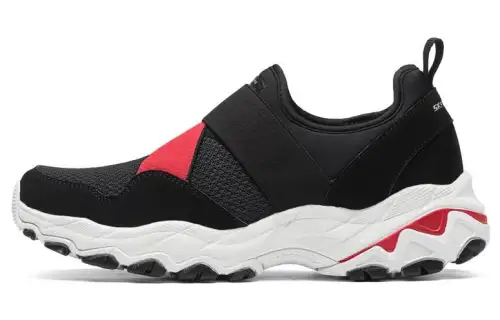 Skechers Encore Cushioning, Wear Resistant Low top Sports Casual Shoes Women's Black Red