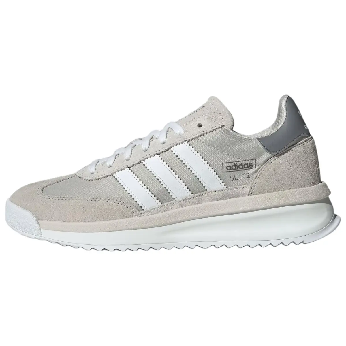 Adidas Originals SL 72 RTN Textile, Leather Abrasion Resistant Low top Casual Shoes Unisex Light Gray