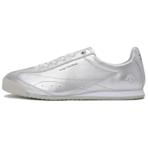 DESCENTE Cron Racer Slip Resistant Abrasion Resistant Low top Casual Shoes Unisex Silver