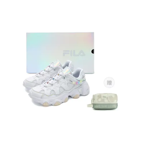 FILA JAGGER SUMMER Multicolor Early Summer, Claw Shoes Abrasion Resistant Breathable Low top Casual Shoes Women's White