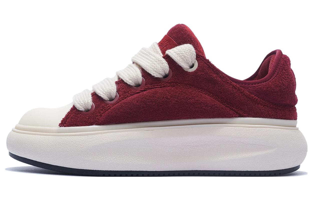 Li Ning Cloud Travel C4D Abrasion Resistant Breathable Low top Casual Shoes Women's Red