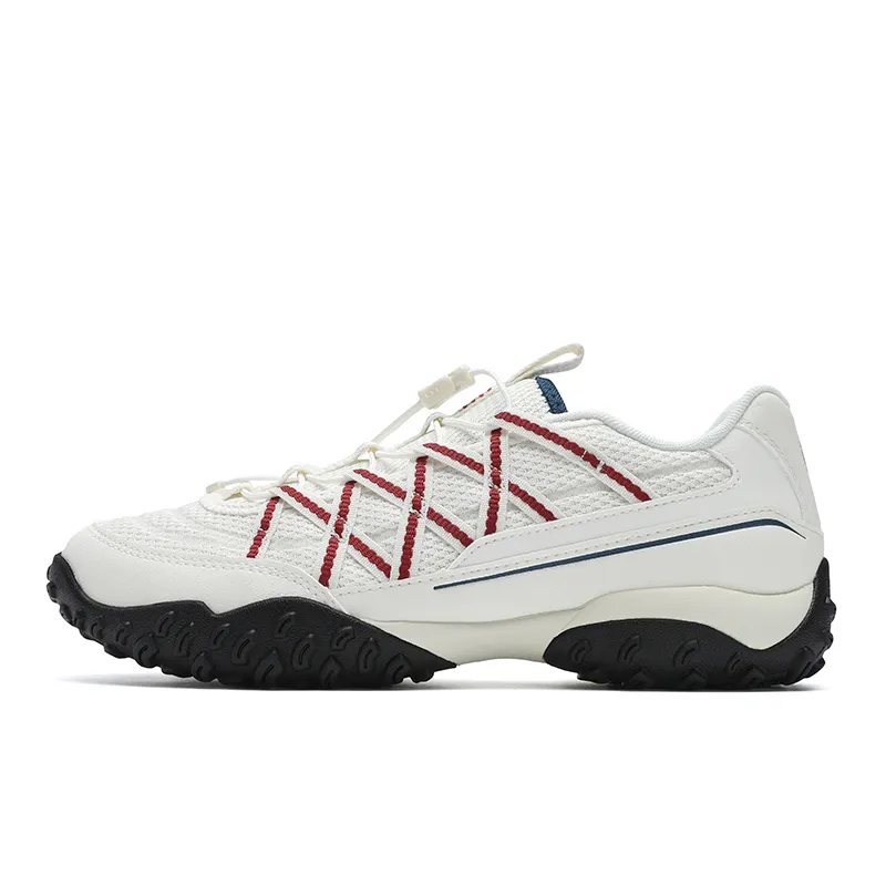 FILA ECHAPPE Abrasion Resistant Breathable Low top Casual Shoes Women's White Red