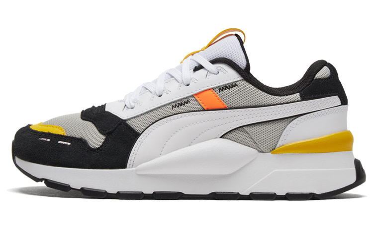 PUMA Puma RS 2.0 Winterized mesh two-layer cowhide, round head comfort in winter, shock-absorbing and wear-resistant, low-top, casual shoes, same style for men and women, white and black
