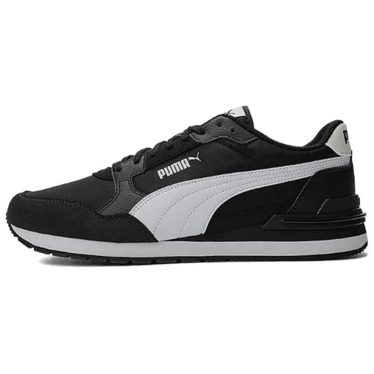 PUMA ST Runner V4 Abrasion Resistant Low top Casual Shoes Unisex Black White