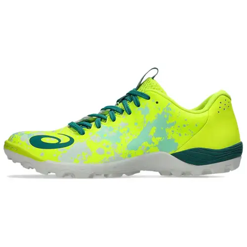 Asics TOQUE 8 TF Turf Artificial Turf Textile, Artificial Leather Abrasion Resistant Soccer Shoes Men's Yellow