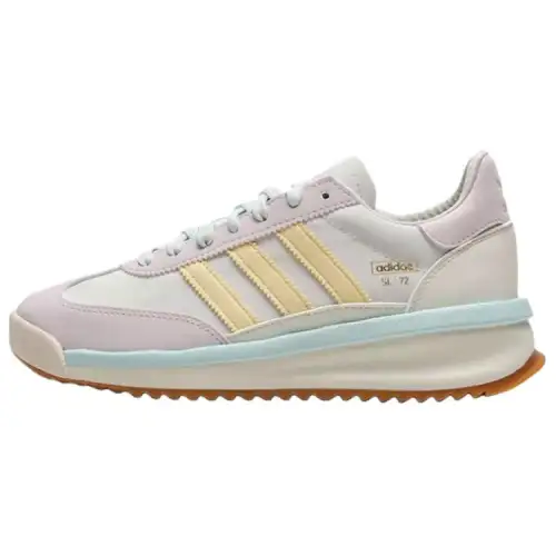 Adidas Originals SL 72 Slip Resistant Abrasion Resistant Low top Casual Shoes Women's White Pink