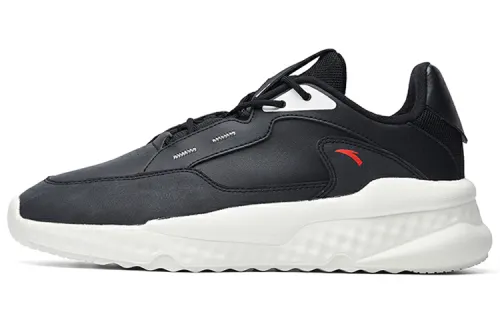 Anta Life Collection Cushioning, Wear Resistant Low top Casual Shoes Men's Black White