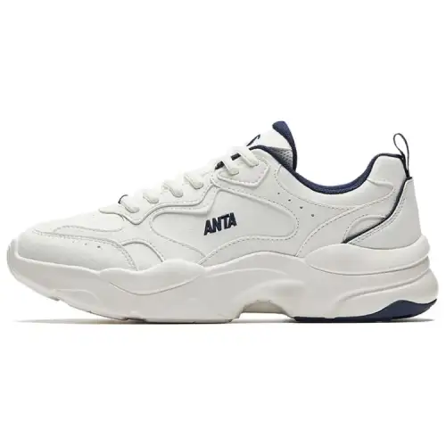Anta Wear resistant And Waterproof Low top Casual Shoes Men's Blue White