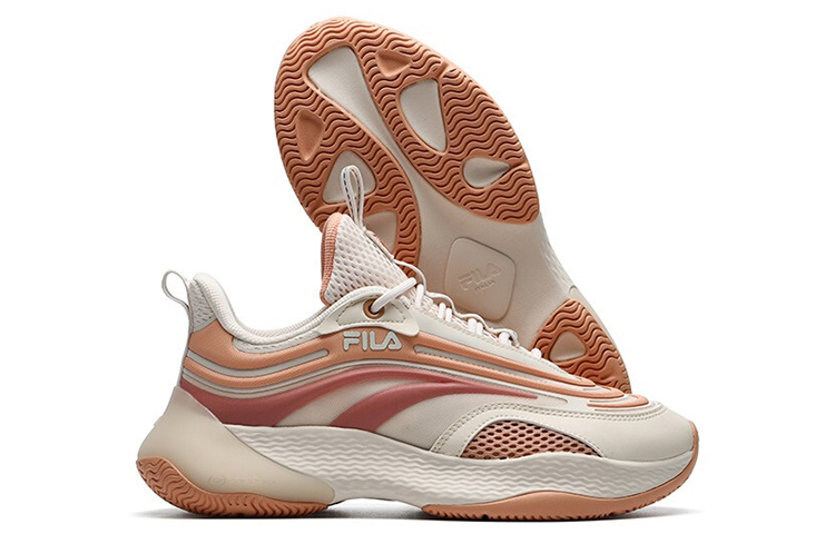 Кроссовки Fila Ray 1 (красные) — 陆朱色/蜜桃牛扎糖 — фото 6