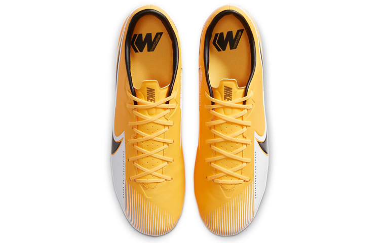 Мужские бутсы Nike Mercurial Vapor 13 Academy MGFG (бело-желтый) — фото 4