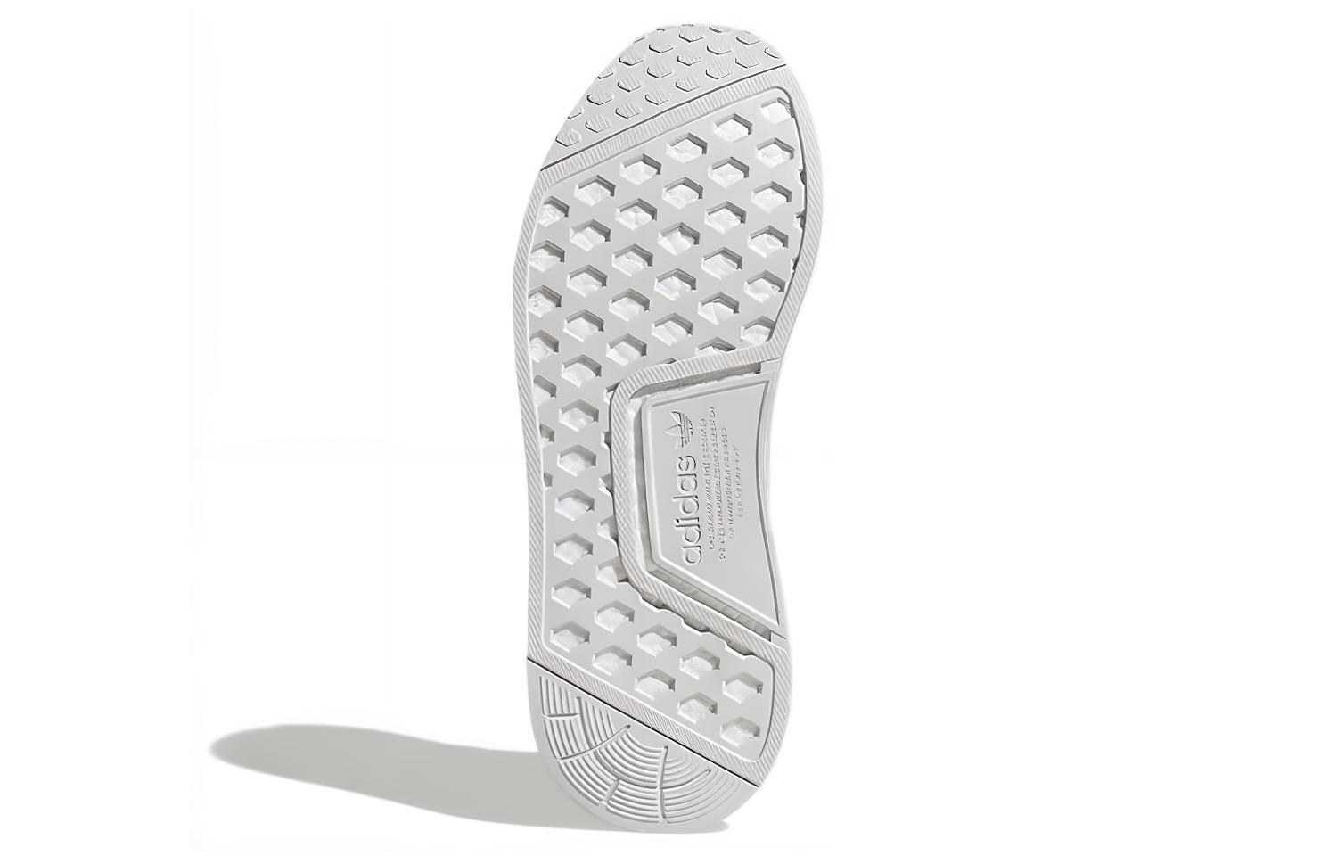 Кроссовки adidas NMD_R1 Primeknit (бело-серый) — Белый / серый — фото 6
